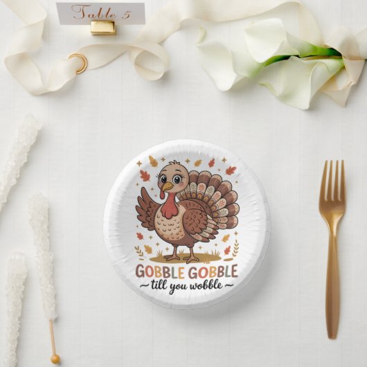 Cute Turkey & Funny Thanksgiving Vibes Papieren Kommen (Huwelijk)