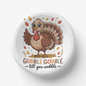 Cute Turkey & Funny Thanksgiving Vibes Papieren Kommen (Voorkant)