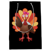 Cute Turkey Girl Gobble - Thanksgiving Gift Medium Cadeauzakje (Voorkant)