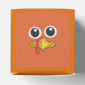 Cute Turkey Happy Editable Thanksgiving Bedankdoosjes (Bovenkant)
