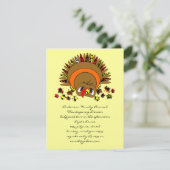 Cute Turkey Kaart (Staand voorkant)