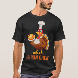 Cute Turkey Matching Thanksgiving Family Pajamas   T-shirt
