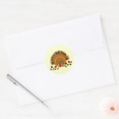 Cute Turkey Ronde Sticker (Envelop)