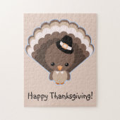 Cute Turkey Thanksgiving Day Legpuzzel (Verticaal)