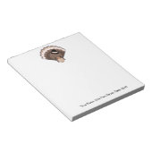 Cute Turkey Thanksgiving Day Notitieblok (Schuin)