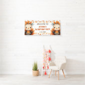 Cute Turkey Thanksgiving Fall 1st Birthday WELCOME Spandoek (Insitu)