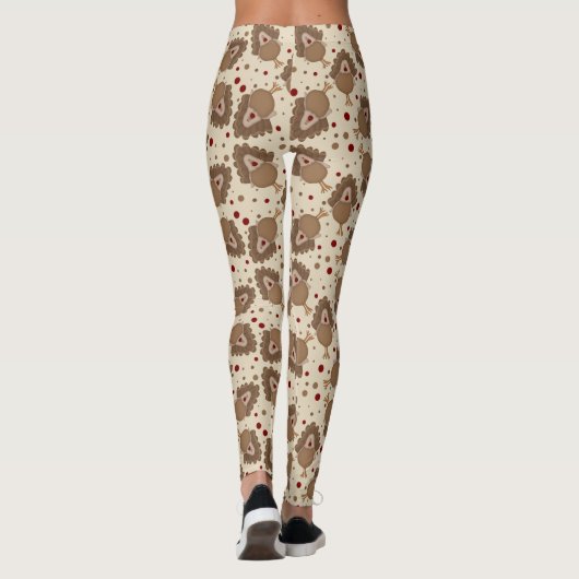 Cute Turkey Thanksgiving Leggings (Achterkant)