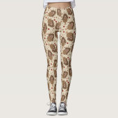 Cute Turkey Thanksgiving Leggings (Voorkant)