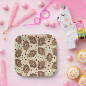 Cute Turkey Thanksgiving Papieren Bordje (Feest)