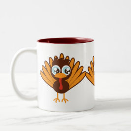 Cute Turkey Tweekleurige Koffiemok