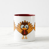Cute Turkey Tweekleurige Koffiemok (Center)