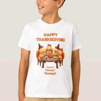Cute Turkeys Feast T-shirt