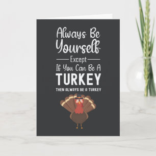 Cute Turkije Kaarten Grappige Humor Herfst Val