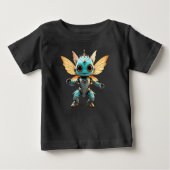 Cute Turquoise Dancing Robot Pixie (Voorkant)