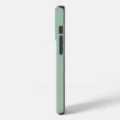Cute Turquoise simpel Monogram initiaal modern Case-Mate iPhone Case (Achterkant / Links)