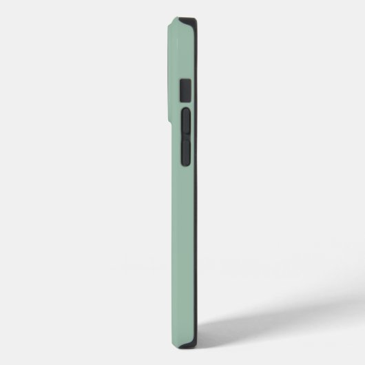 Cute Turquoise simpel Monogram initiaal modern Case-Mate iPhone Case (Achterkant / Links)