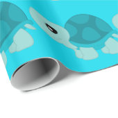 Cute Turquoise Tortoise Cadeaupapier (Rol Hoek)