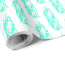 Cute Turquoise Unicorn Pattern Magical