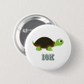 Cute Turtle 10K Ronde Button 5,7 Cm (Voorkant /achterkant)