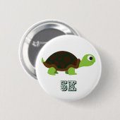 Cute Turtle 5K Ronde Button 5,7 Cm (Voorkant /achterkant)