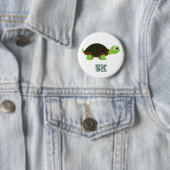 Cute Turtle 5K Ronde Button 5,7 Cm (In situ)