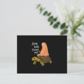 Cute Turtle and Sloth Back to School gift van mama Briefkaart (Staand voorkant)