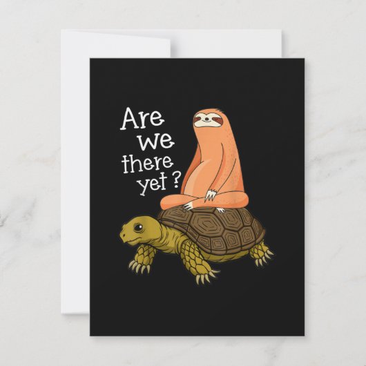 Cute Turtle and Sloth Back to School gift van mama Kaart (Voorkant)