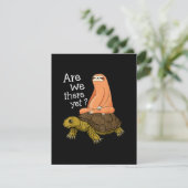 Cute Turtle and Sloth Back to School gift van mama Kaart (Staand voorkant)