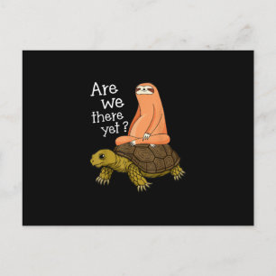 Cute Turtle and Sloth Back to School gift van mama Uitnodiging Briefkaart