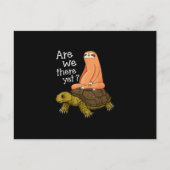Cute Turtle and Sloth Back to School gift van mama Uitnodiging Briefkaart (Voorkant)