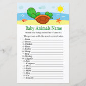 Cute Turtle Baby Animals Name Game (Voorkant)