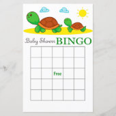 Cute turtle baby shower bingo (Voorkant)