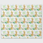 Cute Turtle Baby shower Cadeaupapier (Vlak)