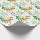 Cute Turtle Baby shower Cadeaupapier (Hoek)