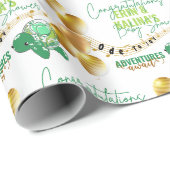 Cute Turtle Baby shower Cadeaupapier (Rol Hoek)