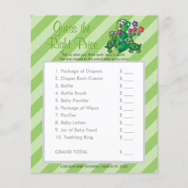 Cute Turtle 🐢 Baby shower Game - Raad Prijs Flyer