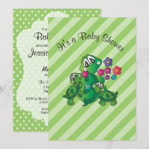 Cute Turtle Baby shower Thema