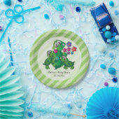 Cute Turtle Baby shower Thema Papieren Bordje (Feest)