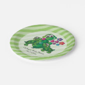 Cute Turtle Baby shower Thema Papieren Bordje (Gekanteld)