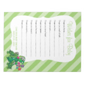 Cute Turtle Baby shower - Wishes Notitieblok (Voorkant)