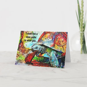 Cute Turtle Birthday Kaart