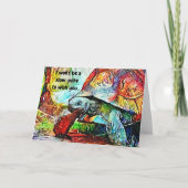 Cute Turtle Birthday Kaart (Voorkant)