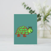 Cute Turtle Briefkaart (Staand voorkant)