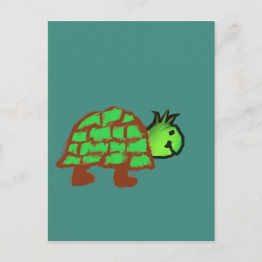 Cute Turtle Briefkaart (Voorkant)