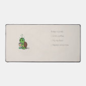 Cute Turtle Bureaumat | Cozy Koffie Liefhebber Wer (Voorkant)