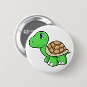 Cute Turtle Button (Voorkant /achterkant)