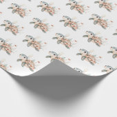 Cute Turtle Cadeaupapier (Hoek)