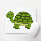 Cute Turtle Cartoon Muismat (Met muis)