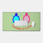 Cute Turtle Couple Bureaumat (Keyboard & Muis)