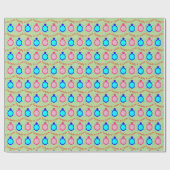 Cute Turtle Couple Cadeaupapier (Vlak)